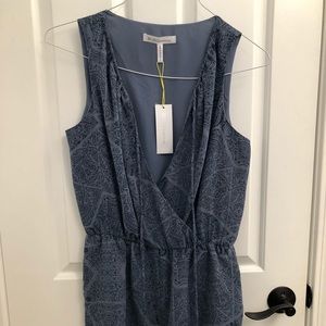 BCBG blue paisley romper